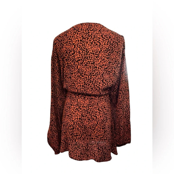 Torrid Animal Print Tie-Front Midi Kimono Blouse - Picture 4 of 7